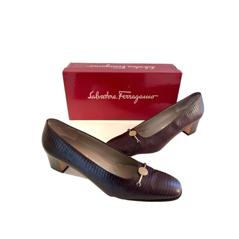 SALVATORE Ferragamo Women's Brown Heels Size 10
